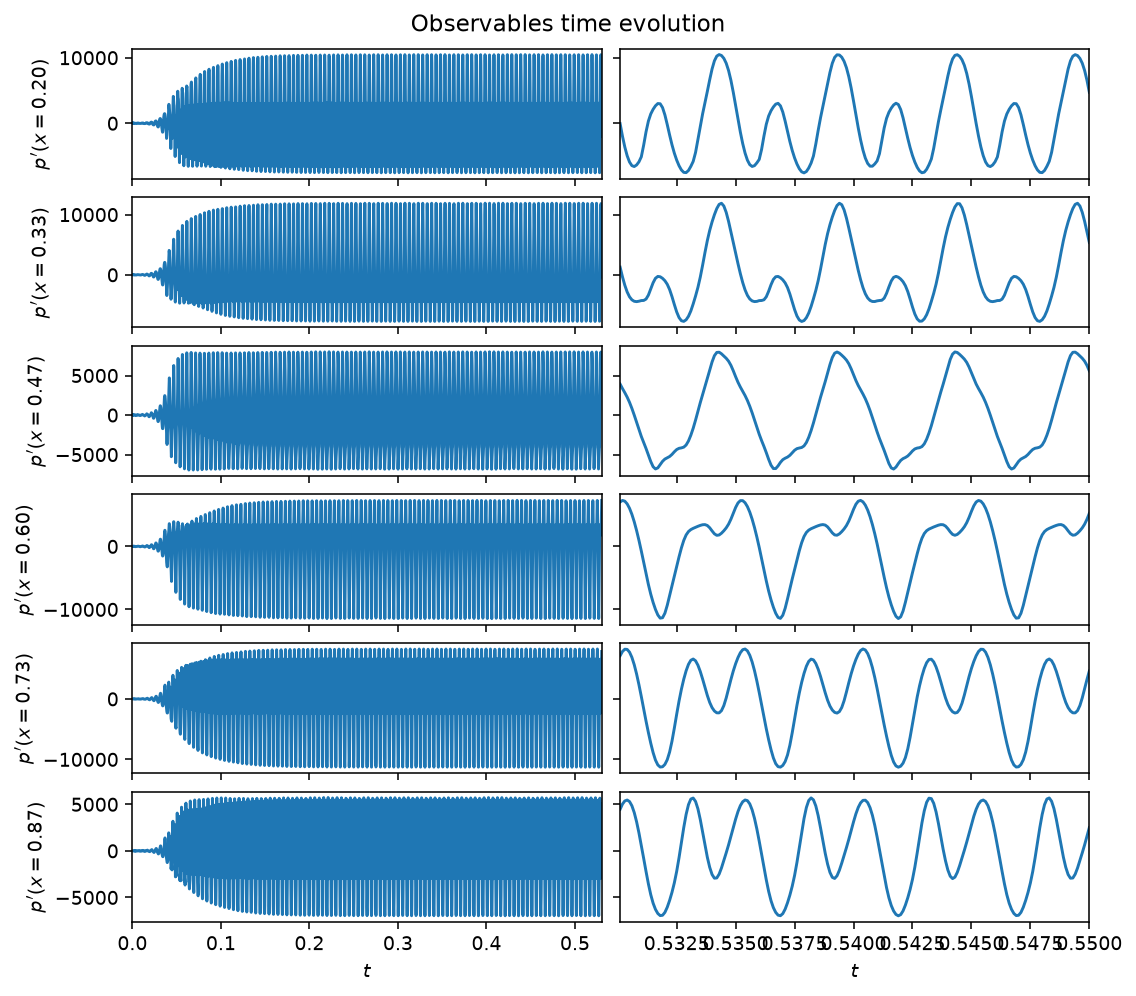 Rijke tube, limit cycle